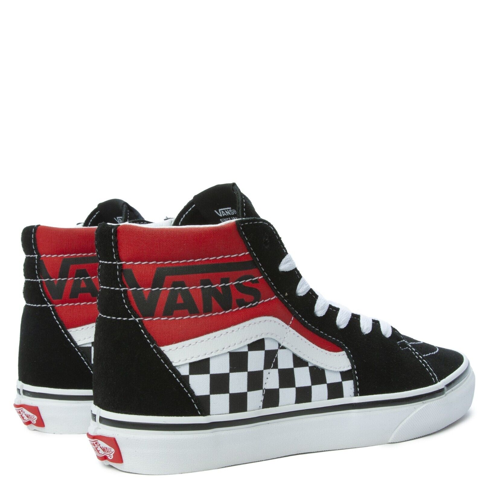 Vans Kids Sk8-Hi Trainers / Logo Black Red / RRP £50
