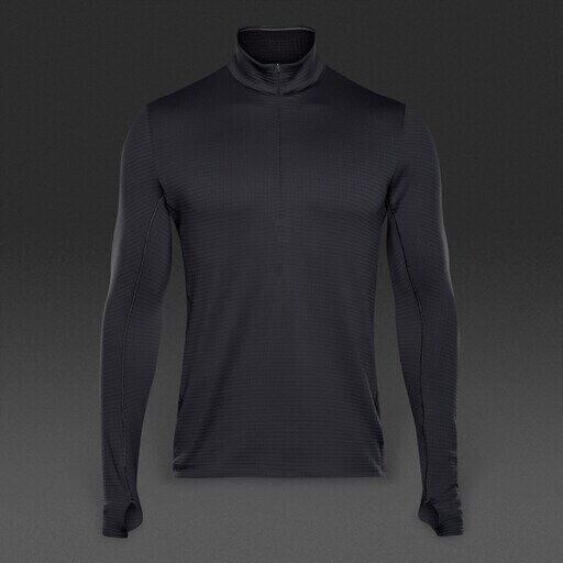 Adidas Men's Climaheat 1/4 Zip Long Sleeve Black Workout Top / RRP £95