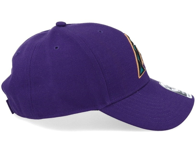 47 Brand Adult Arizona Diamondbacks MLB Coop MVP Cap / Purple / RRP £28