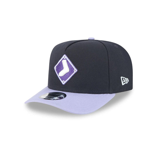 New Era Chicago White Sox 9Forty A-Frame Snapback Cap / Black Purple / RRP £27