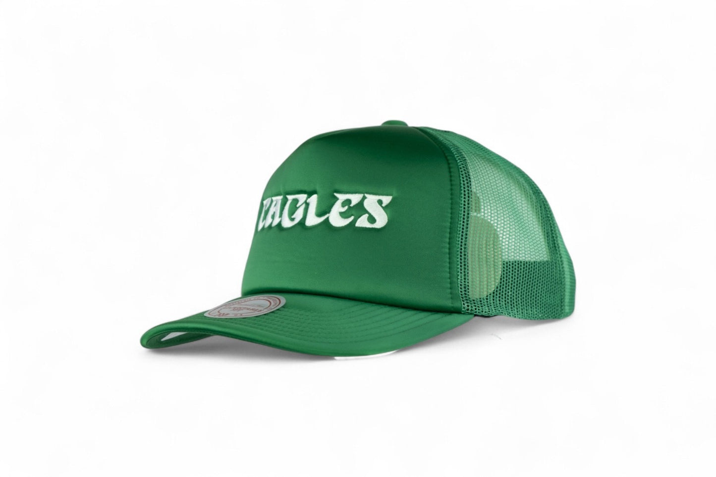 Mitchell and Ness Philadelphia Eagles NFL Satin Trucker Cap / Green / RRP £29