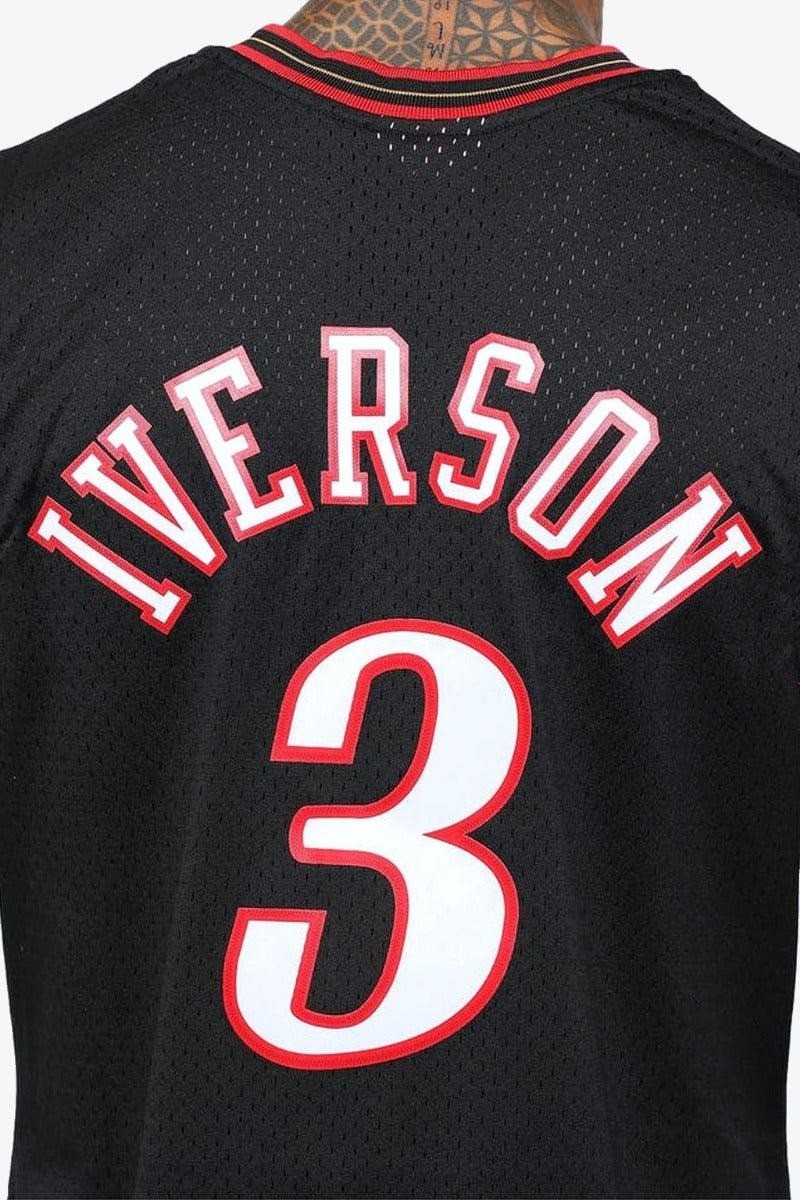 Mitchell & Ness 2000-01 Allen Iverson Sixers Basketball Jersey / Black /RRP £110
