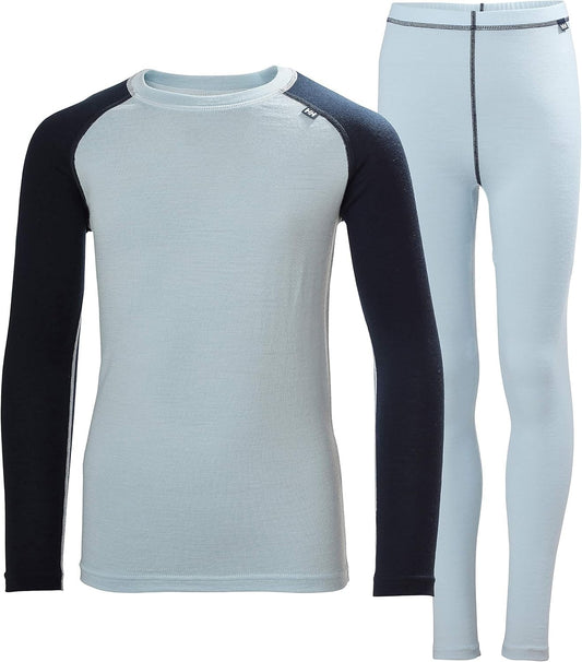 Helly Hansen Kids Merino Thermal Set / Ice Blue / RRP £95