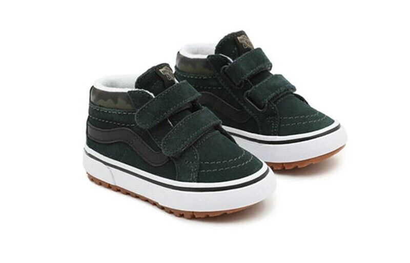 Vans Kids Logo Camo Sk8-Mid Reissue V MTE-1 Shoes / Dark Green/Camo / RRP £50