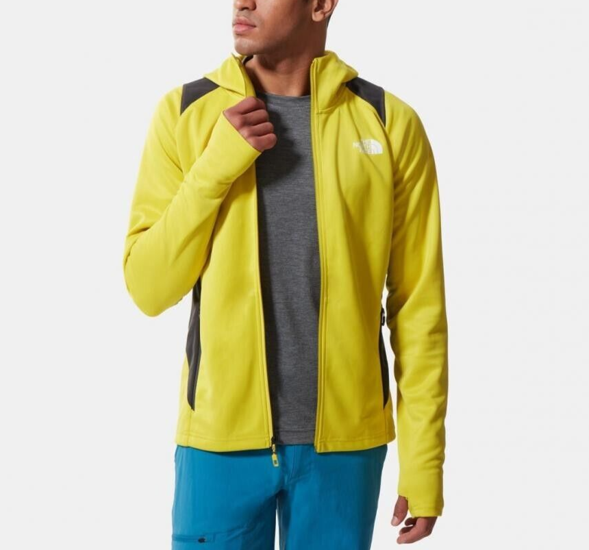 The North Face Men's Athletic Outdoor Full Zip Hoodie M / Yellow Grey / RRP £100