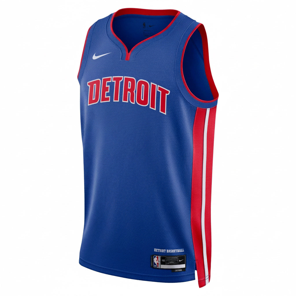 Nike Men's Detroit Pistons Blank Icon Swingman Vest / Blue Red / RRP £90