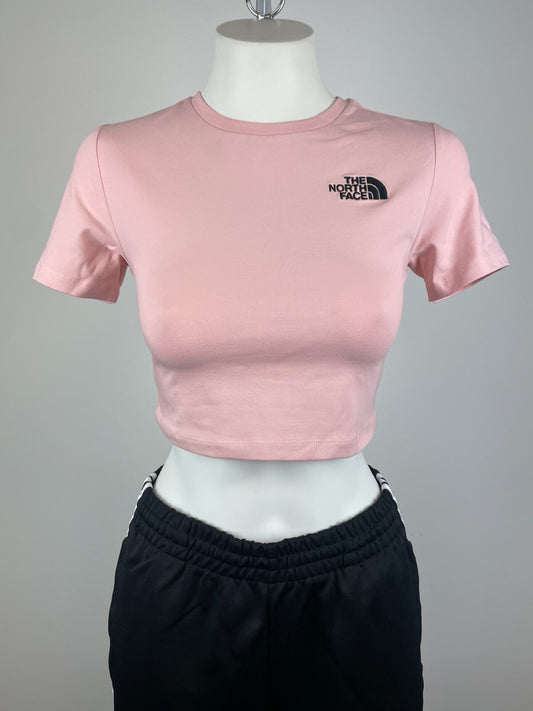 The North Face Womens Cropped T-Shirt / Peach Pink / Rrp £25