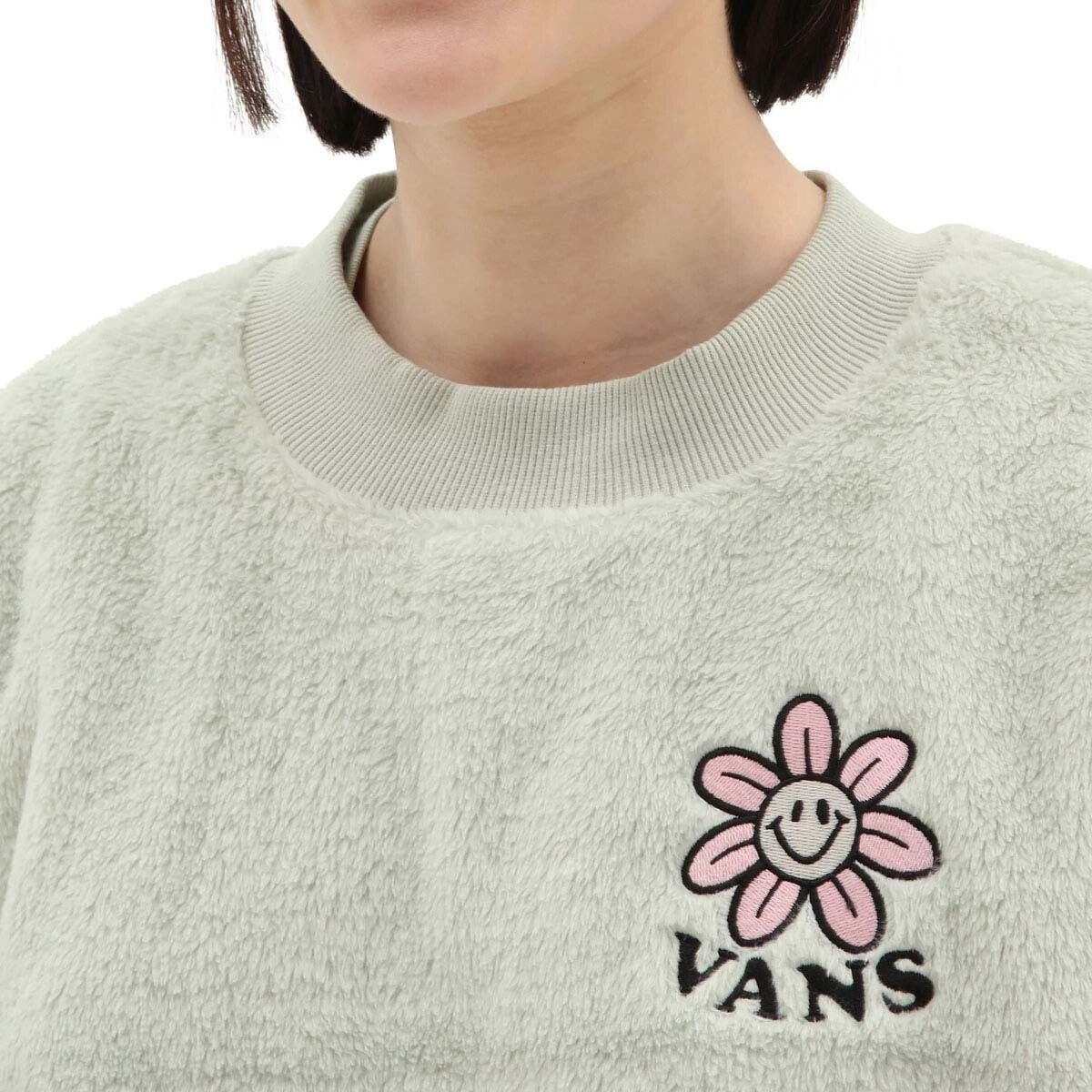 Vans Womens Koozy Crew Fleece Sweatshirt / Sage Green / RRP £64