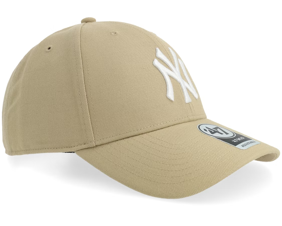 47 Brand New York Yankees MVP Cap / NY Khaki Beige White / RRP £28