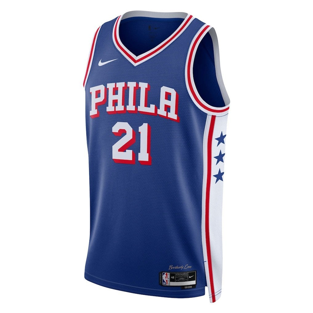 Nike Philadelphia Sixers Blue Basketball Jersey / Joel Embiid / RRP £95