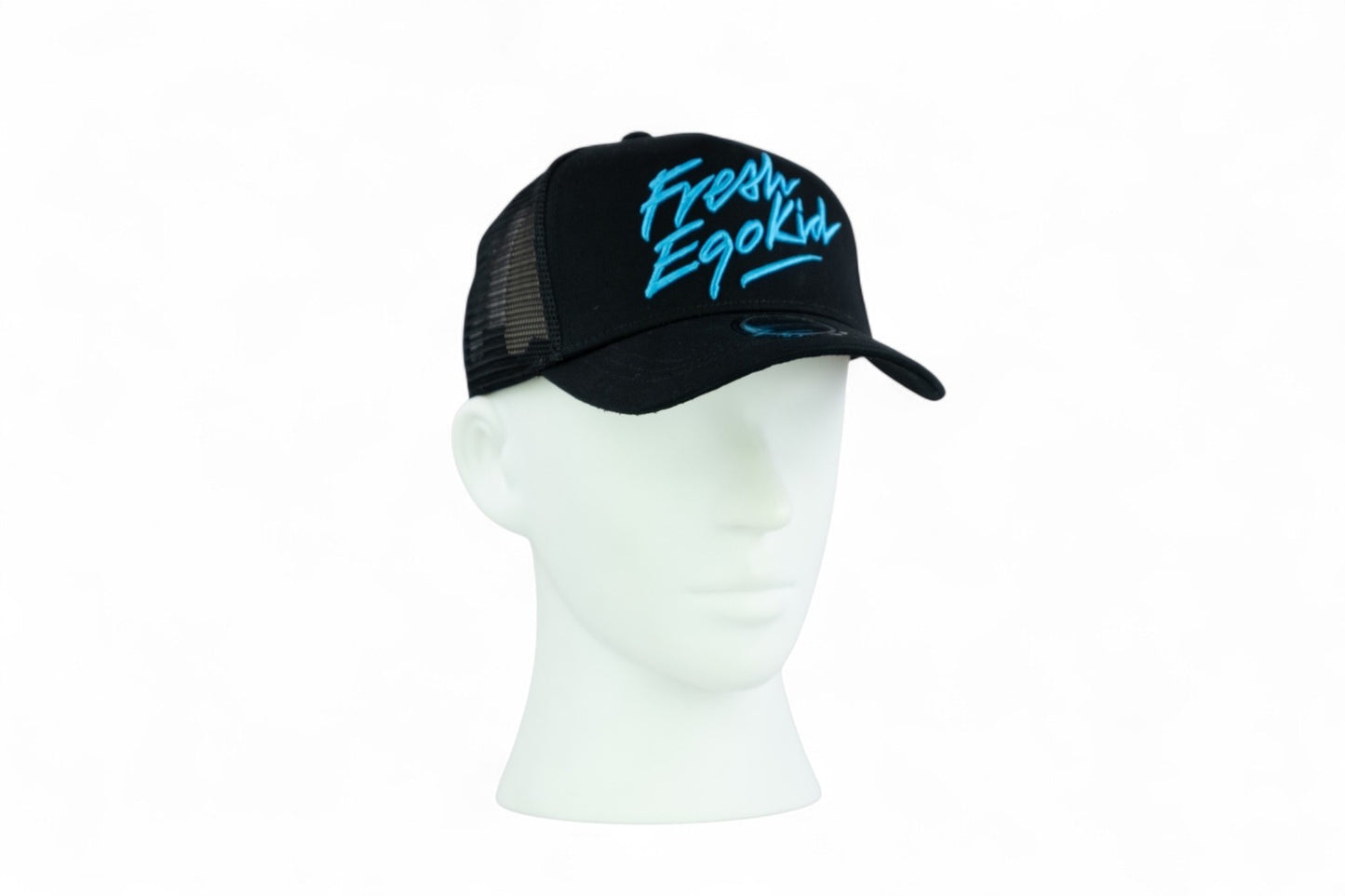 Fresh Ego Kid Script Trucker Cap / Black Blue / RRP £35