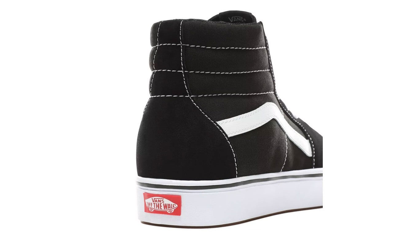 Vans ComfyCush Sk8 Hi Trainers / Black White / RRP £85