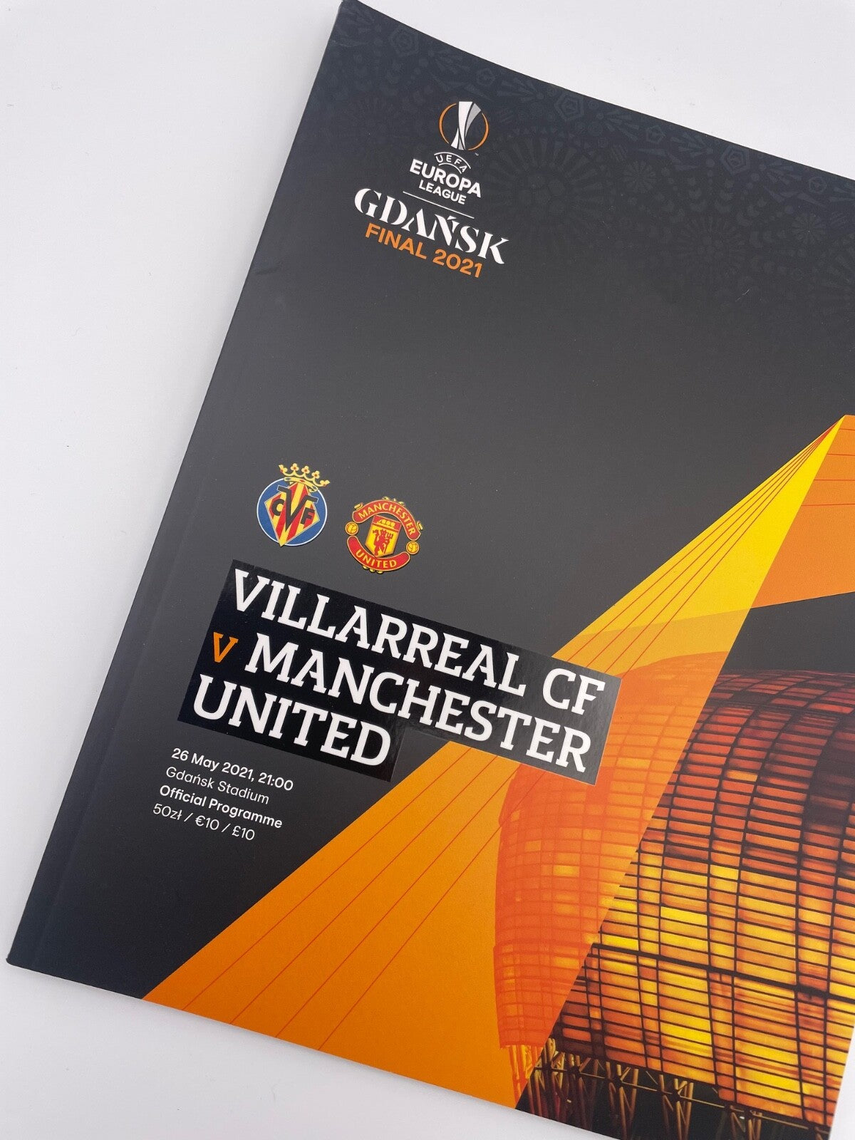 Villarreal v Manchester United UEFA Europa League Final Gdansk Official Program