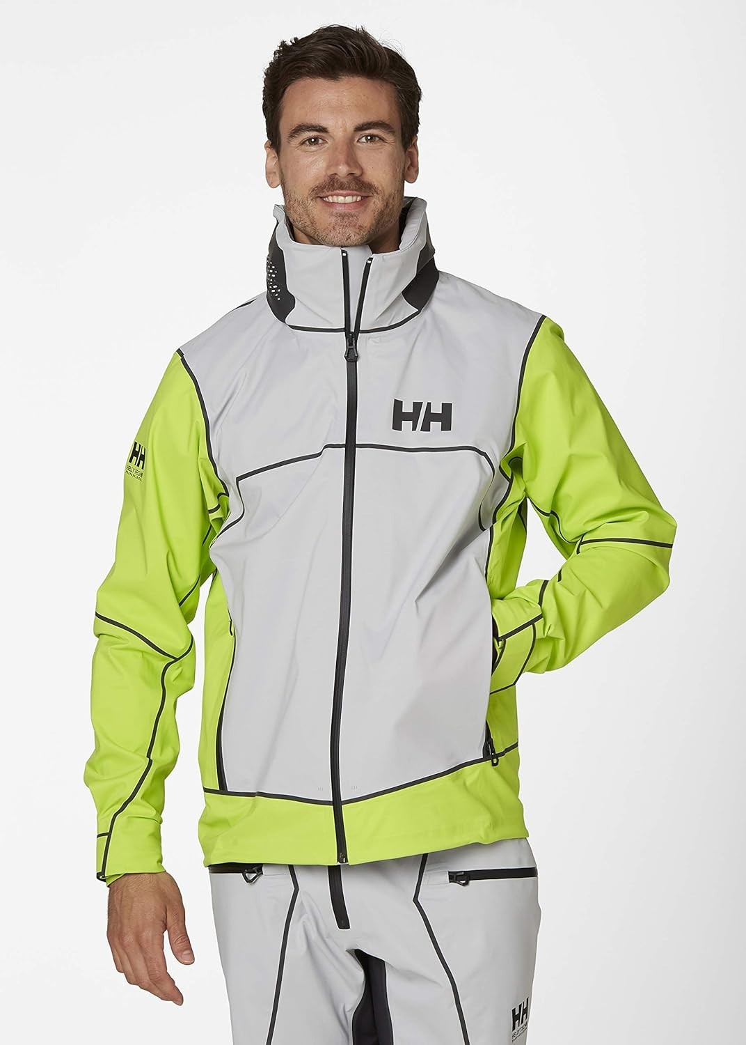 Helly Hansen Men’s HP Foil Pro Weatherproof Jacket / Silver Green / RRP £330