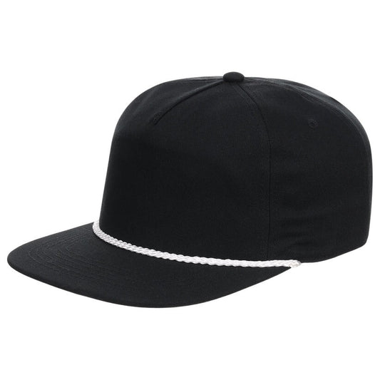Unisex Plain Fairway Golfer Hat / Black / £23