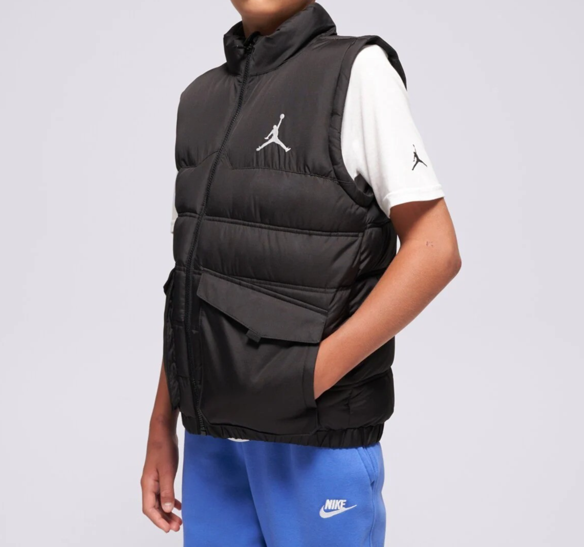 Nike Boys Jordan Puffer Vest Gilet / Black / RRP £70