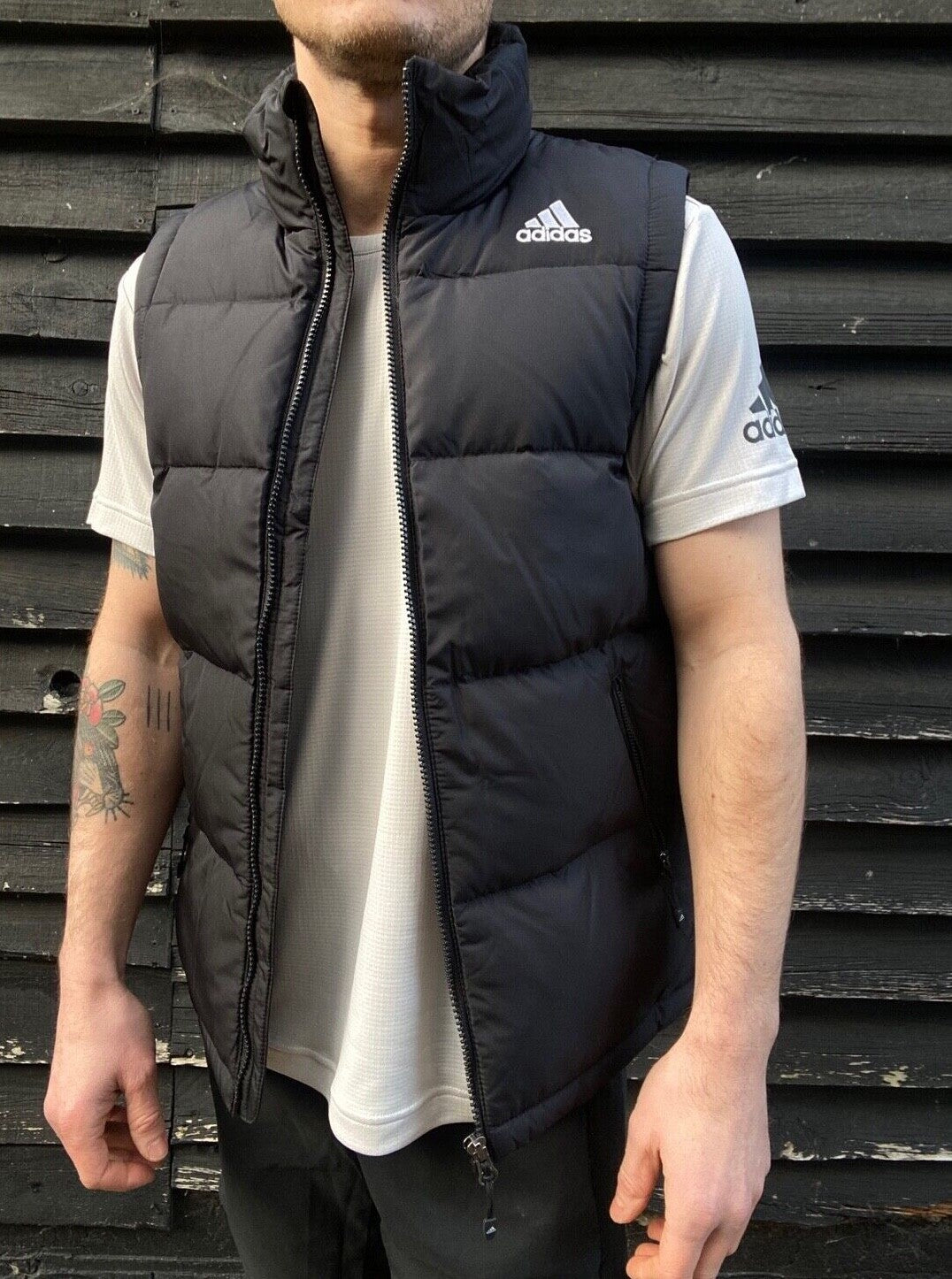 Adidas Men's SDP Down Vest Bodywarmer Gilet / BNWT / Black