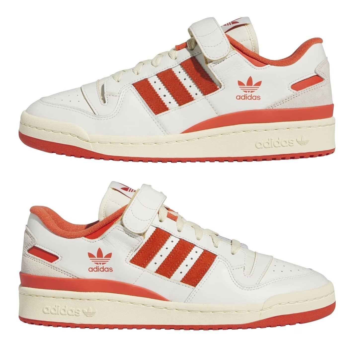 Adidas Mens FORUM LOW Trainers / Ivory Ornage / BNIB / RRP £100