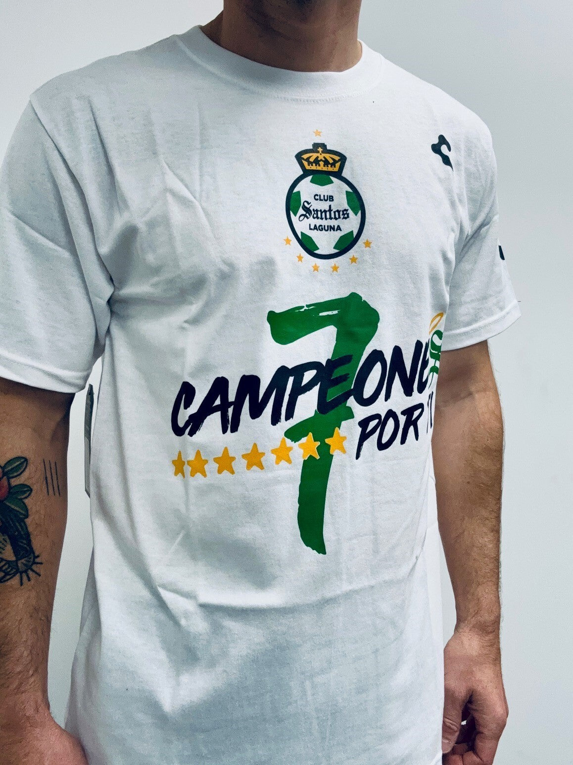 Charly Santos Laguna Football Club Winners T-Shirt / White / RRP £20