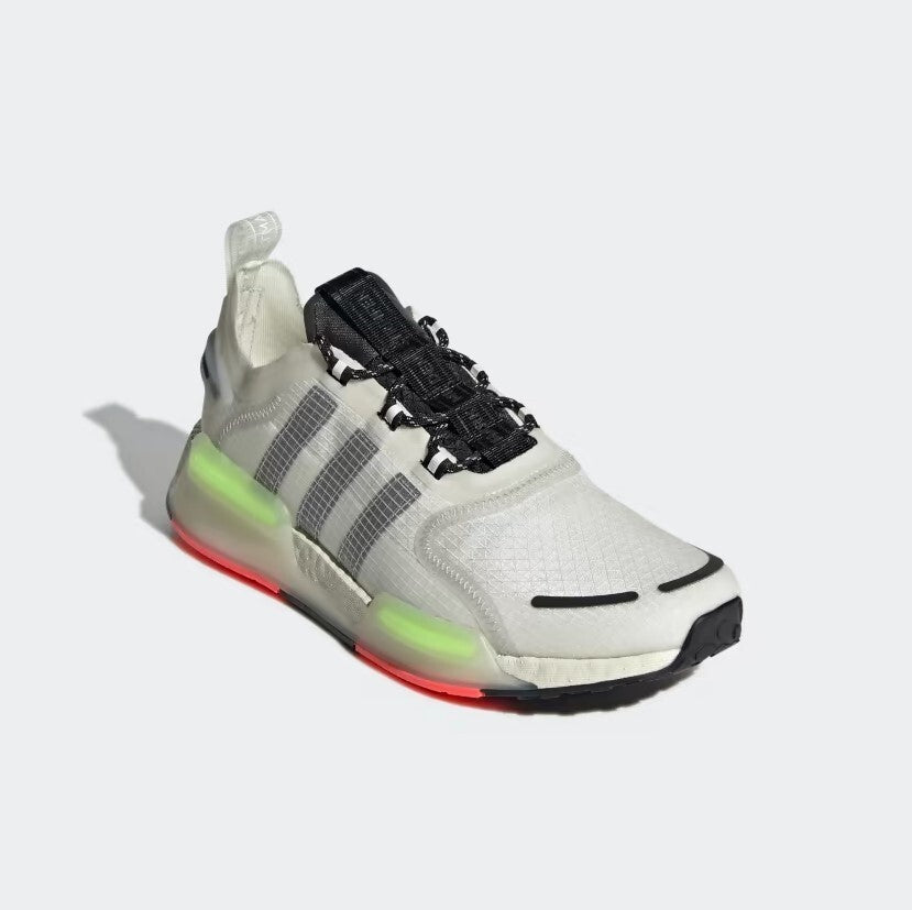 Adidas Mens NMD V3 Trainers / White Black Neon / RRP £130