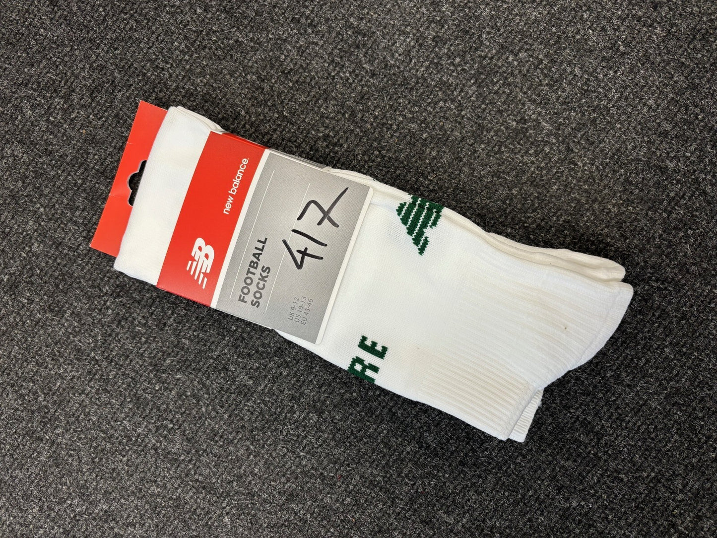 New Balance Ireland Away Football Socks / 2019-20 / White / RRP £15