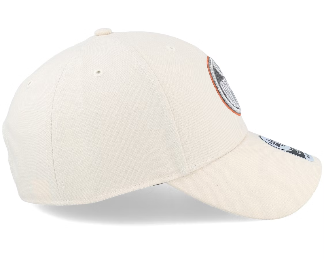 47 Brand Edmonton Oilers NHL MVP Snapback Cap / Beige Silver / RRP £28