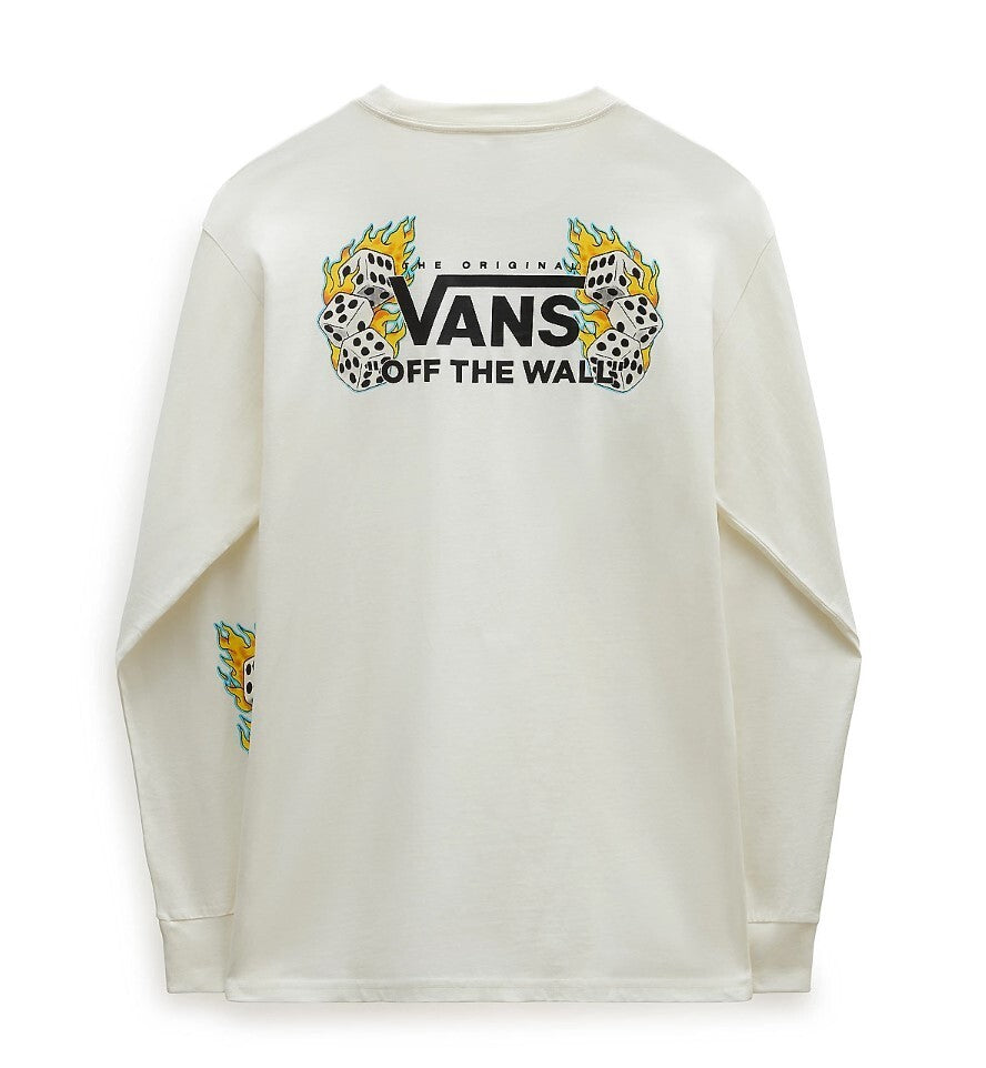 Vans Mens Hot Dice LS T-Shirt / Off White / RRP £37