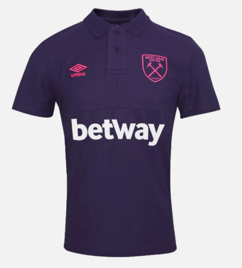 Umbro Mens West Ham Travel Polo / Navy / RRP £40