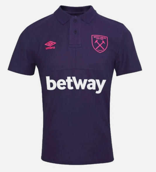 Umbro Mens West Ham Travel Polo / Navy / RRP £40