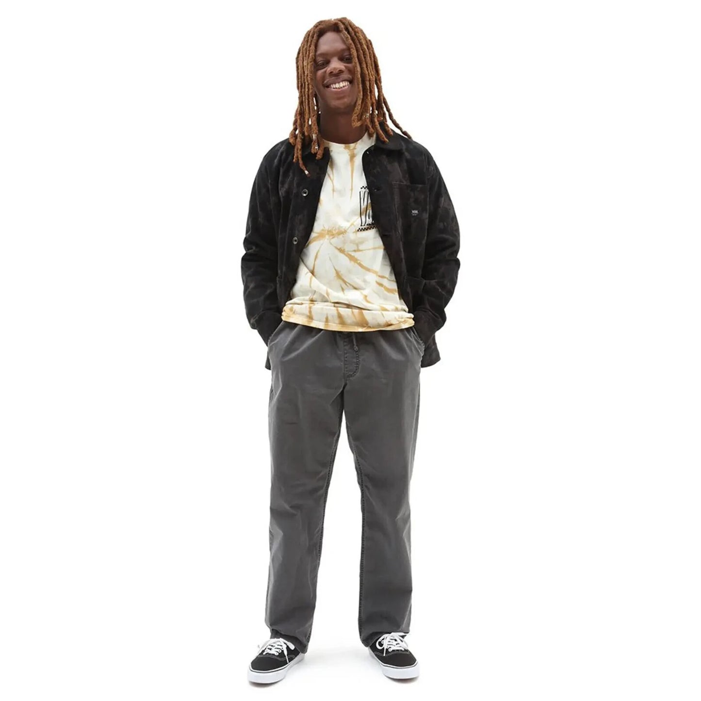 Vans Mens Tall Type Tie Dye T-Shirt / Beige / RRP £32