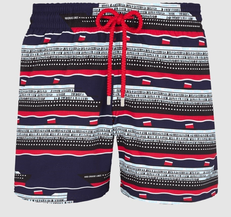 Vilebrequin Swim Shorts / Mens / Moorise / Blue Red / RRP £220