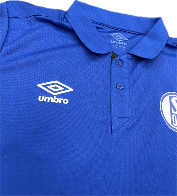 Umbro Schalke 04 Blue Polo Shirt / Blue / RRP £45