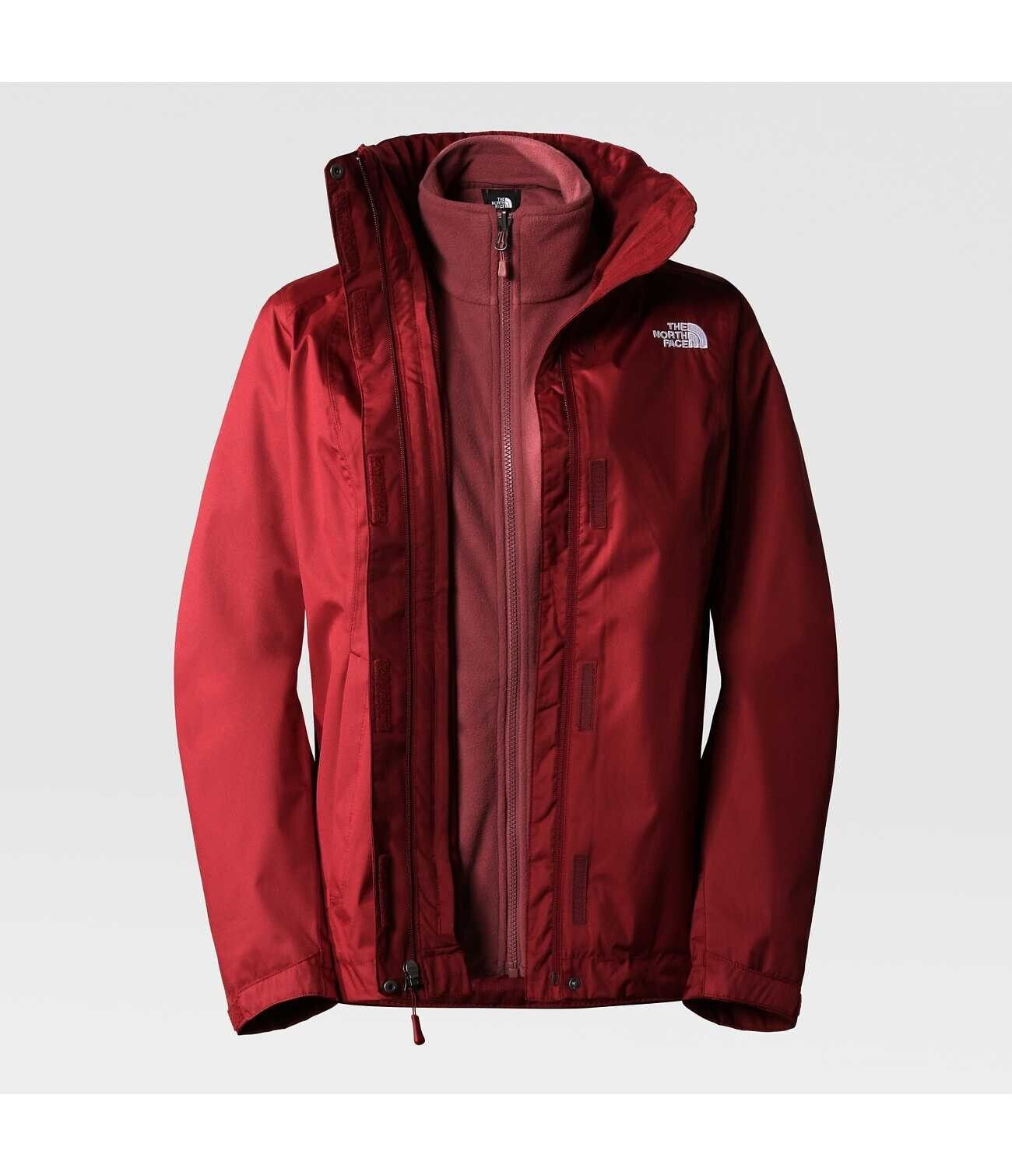 The North Face Womens Evolve Ii Tri Climate 3-In-1 Coat / Red / RRP £205