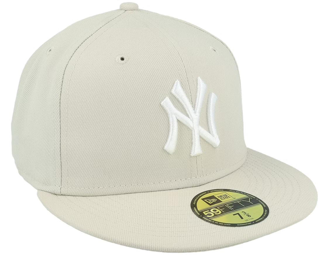 New Era New York Yankees 59Fifty Fitted Cap / Stone White / RRP £34