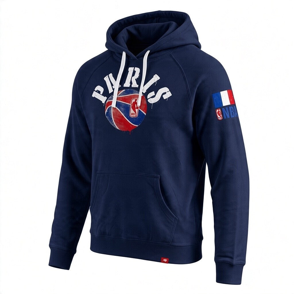 NBA Paris Womens Hoodie / Navy / RRP £80
