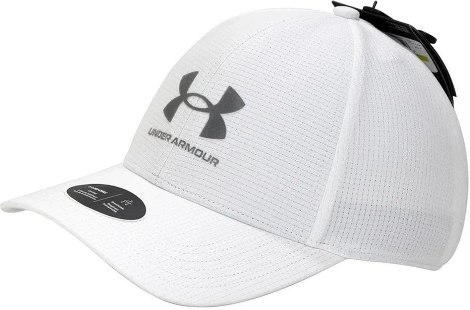 Under Armour Mens Armour Vent Stretch Cap / White Grey / RRP £28