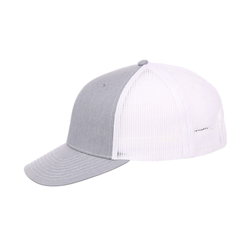 Unisex Plain Slam Dunk Trucker Hat / Grey White / RRP £18