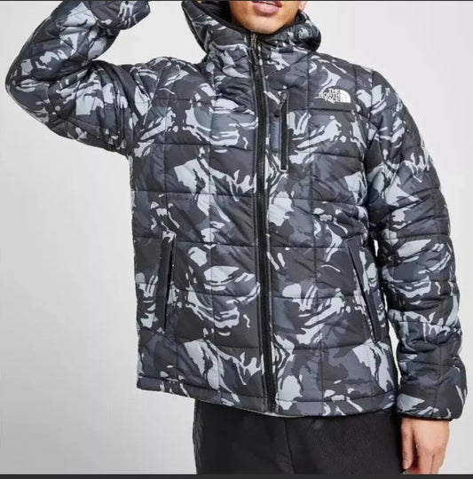 The North Face Mens Khotan Reversible Jacket / Grey Camo Print / RRP £200