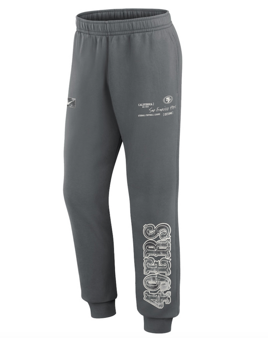 Nike NFL San Francisco 49ers Fleece Jogger Sweapants / Grey / RRP £75