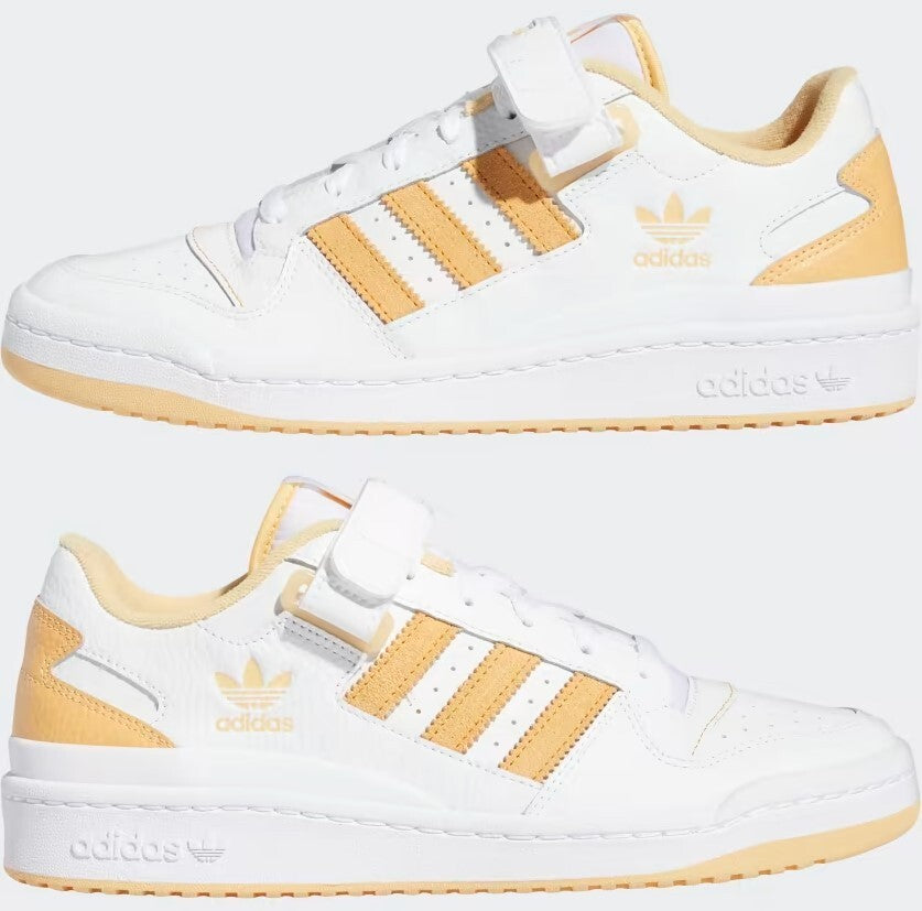 Adidas Mens Forum Low Trainers / White Orange / RRP £80