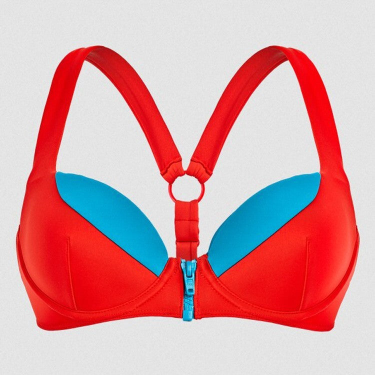 Vilebrequin Bikini Top / Womens / Culte Underwire / Red Blue / RRP £130