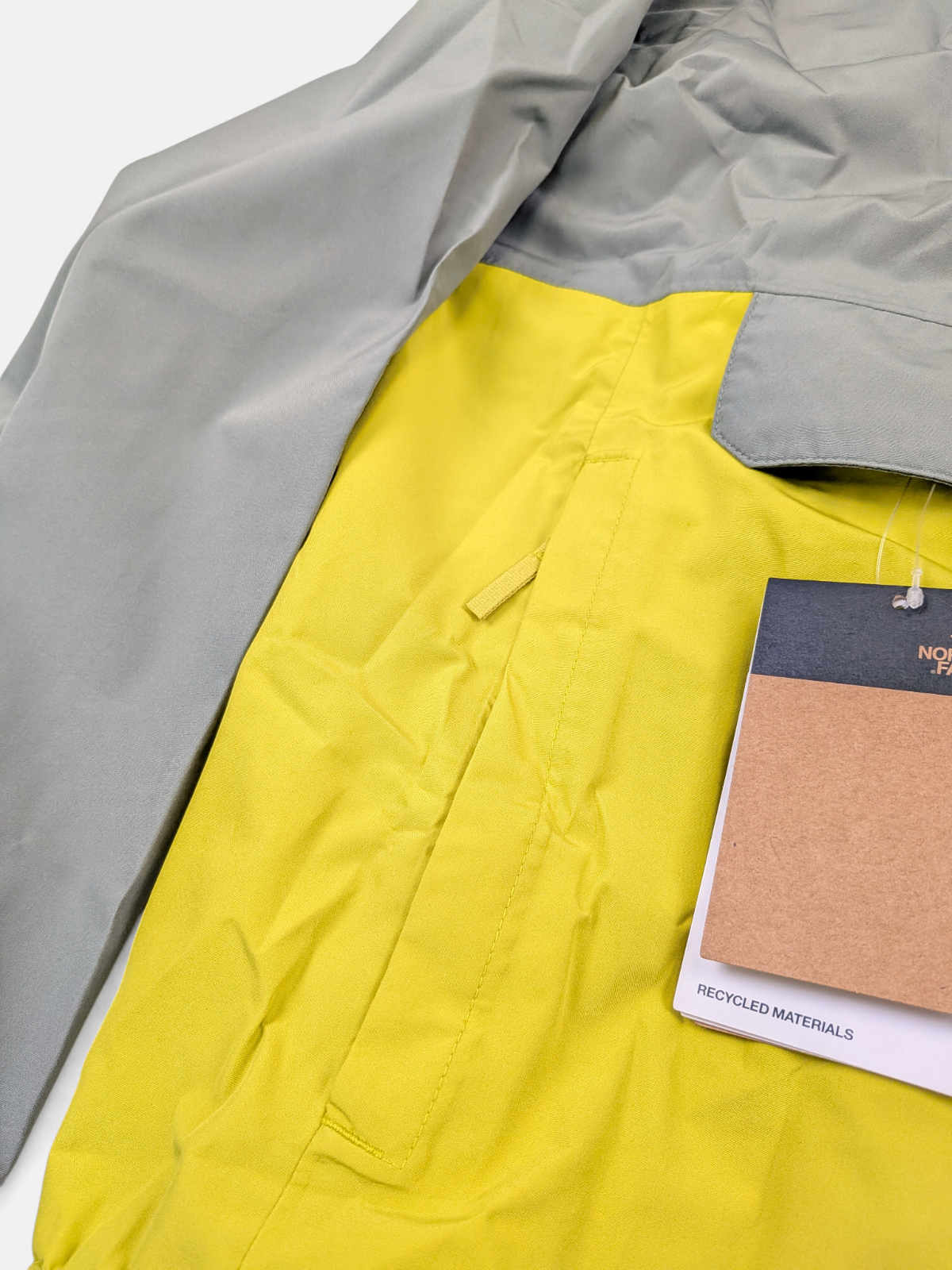 The North Face Mens Waterproof Anorak Jacket / Green - Citrine Yellow / RRP £155