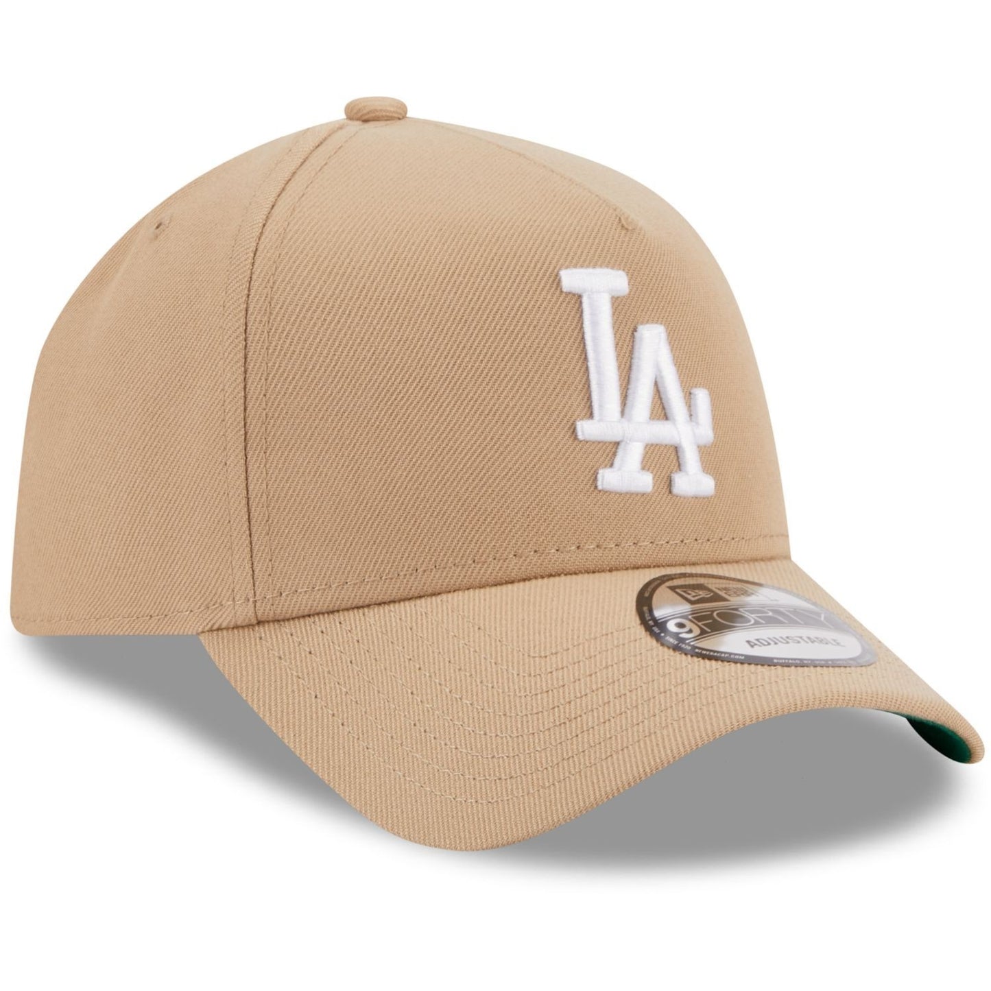 New Era LA Dodgers 9Forty A-Frame Snapback Cap / Camel Beige White / RRP £27
