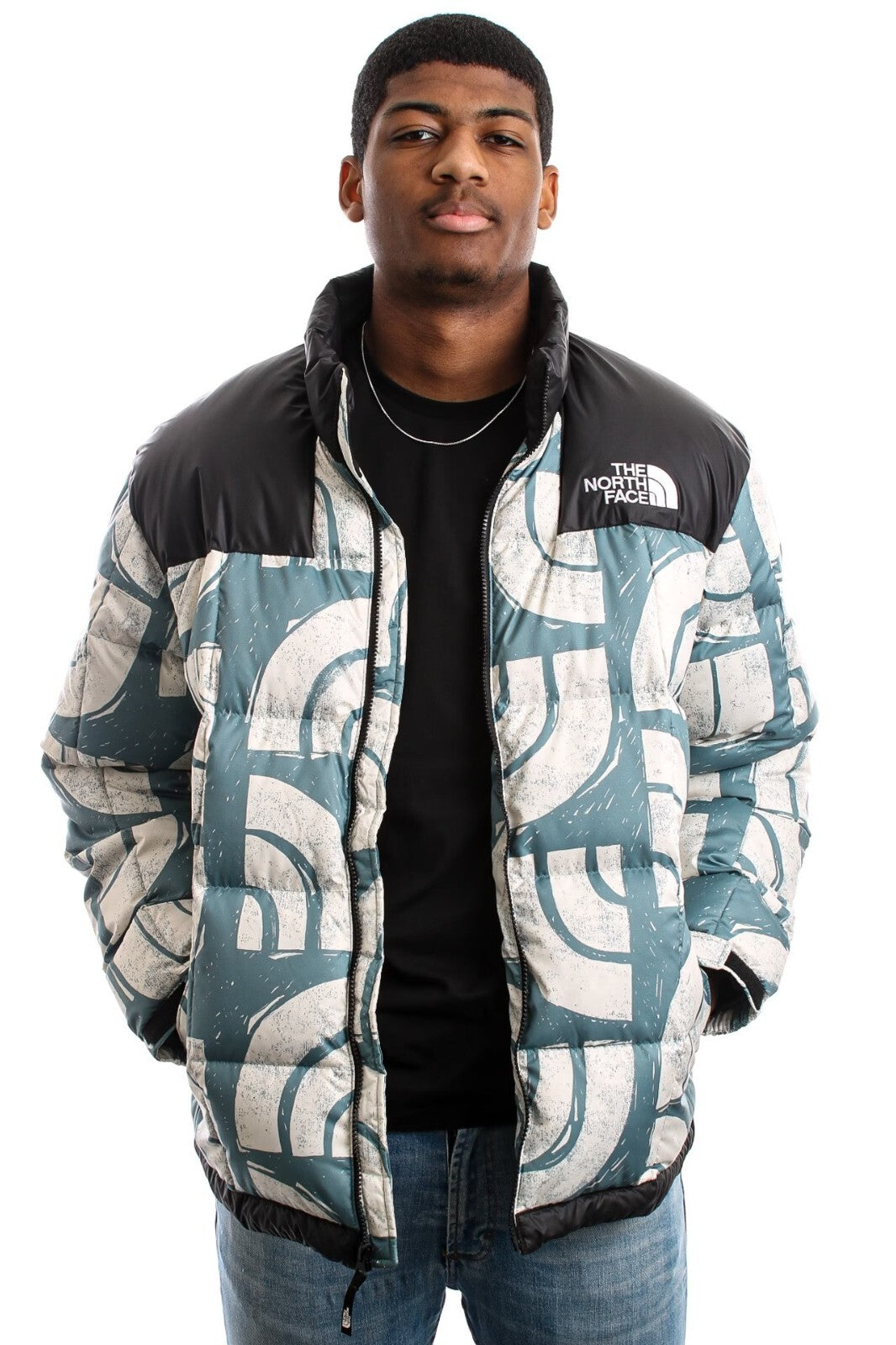 The North Face Mens Lhotse Jacket / Goblin Blue Half Dome Print / RRP £260