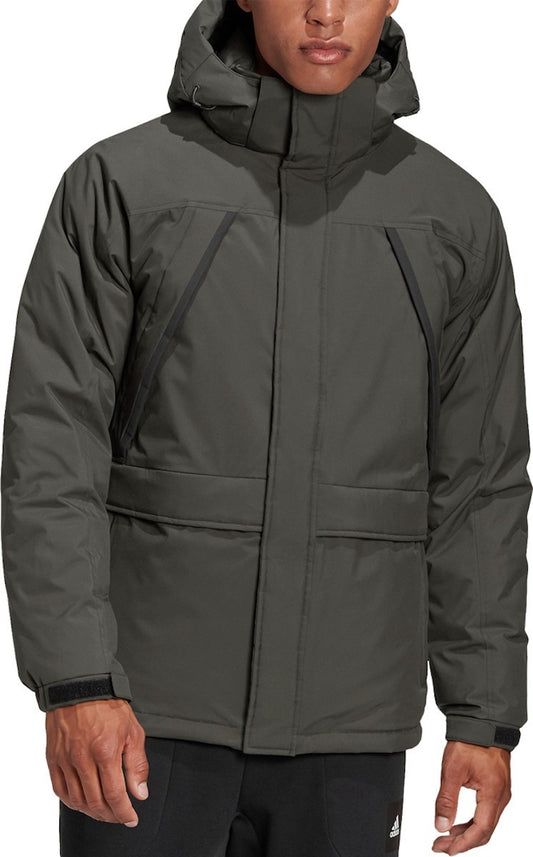 Adidas Mens Outdoor Sport 11/11 Down Winter Coat / Dark Green / RRP £180