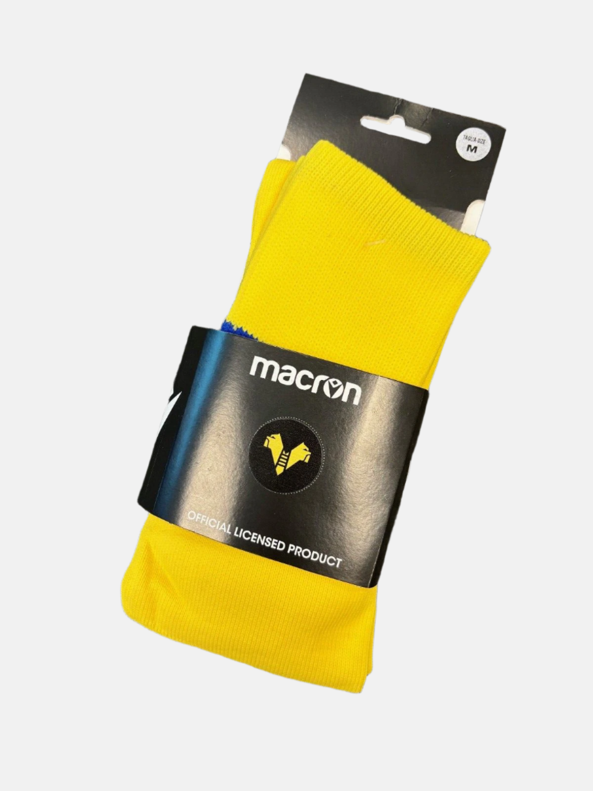 Macron Men's Hellas Verona Away Football Sock in Yellow RRP £15
