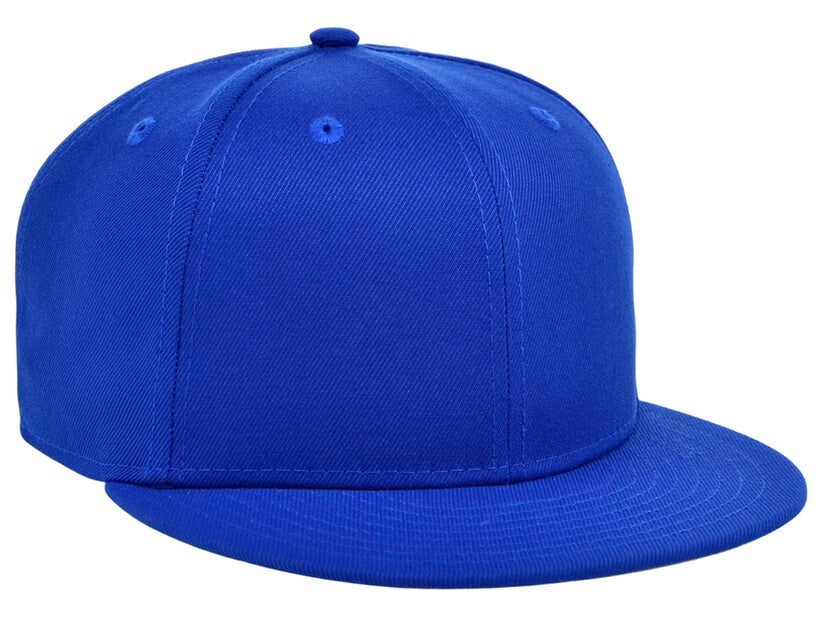 Unisex Plain Dime Snapback Hat / Royal Blue / £22