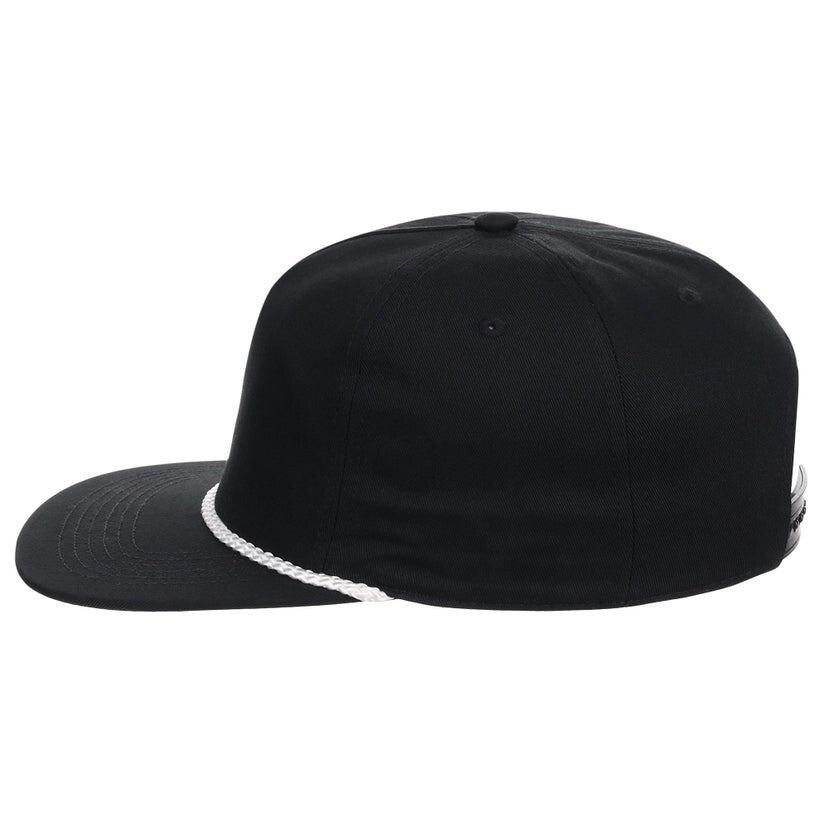 Unisex Plain Fairway Golfer Hat / Black / £23