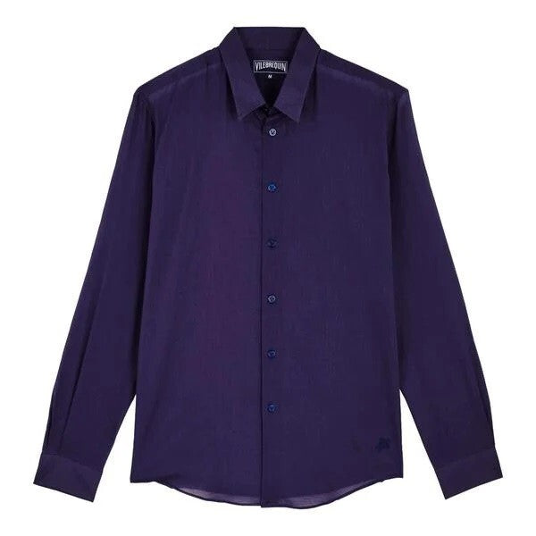 Vilebrequin Light Cotton Shirt / Unisex Caracal / Navy Blue / RRP £165