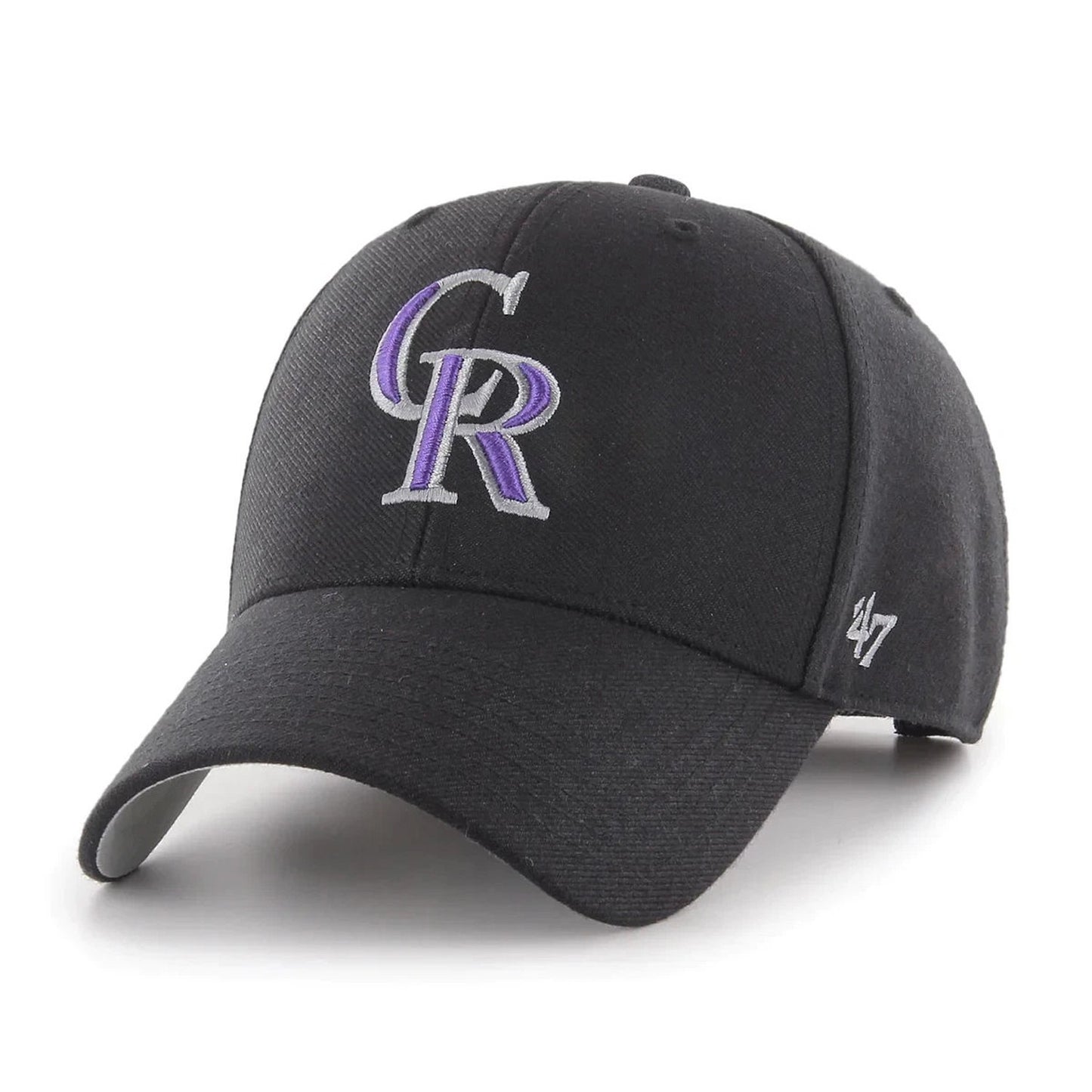 47 Brand Colorado Rockies On Field MVP Cap / Black / RRP £24